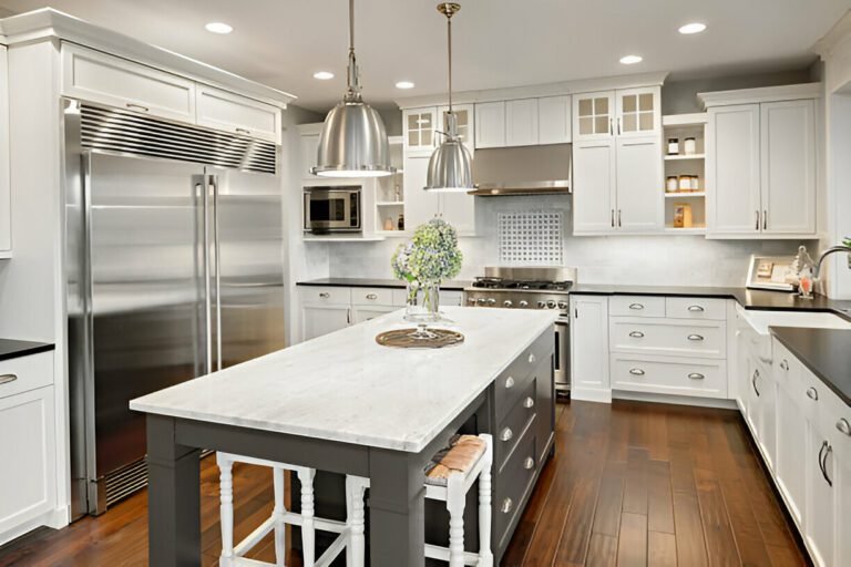 Beautiful kitchen remodeling project in Dallas with modern design.