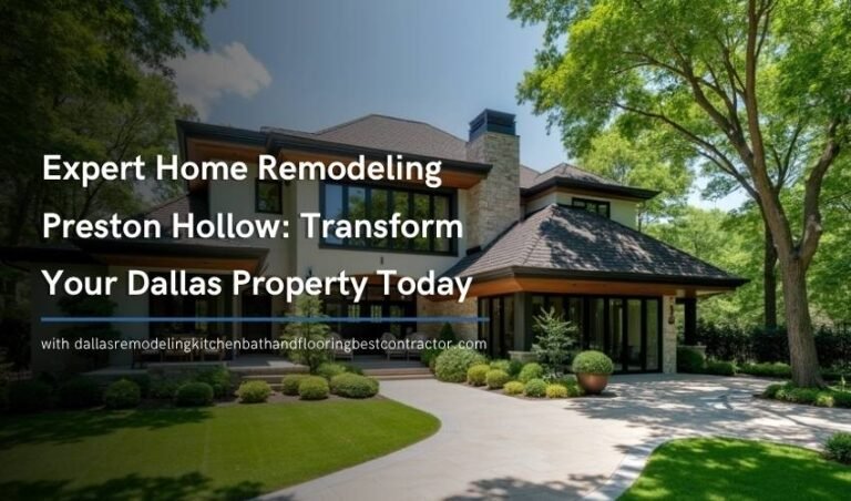 Expert Home Remodeling Preston Hollow: Transform Your Dallas Property Today