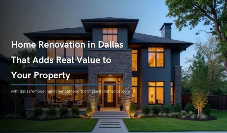 Home Renovation in Dallas That Adds Real Value to Your Property