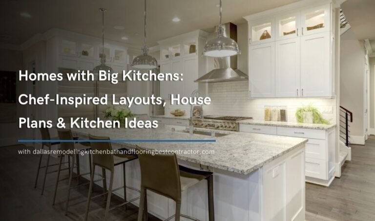 Homes with Big Kitchens Chef-Inspired Layouts, House Plans & Kitchen Ideas